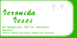 veronika vesei business card